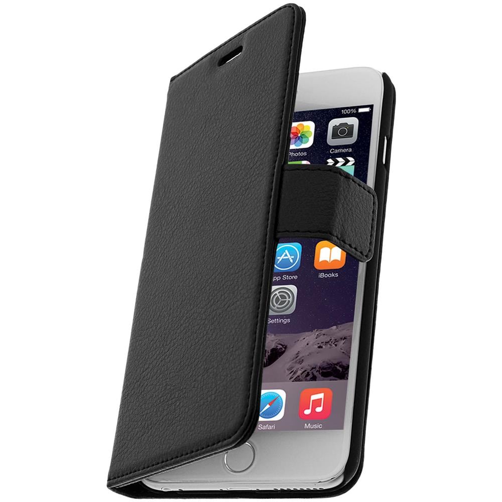 Custodia Portafoglio Stand Case Per Apple Iphone 6 Plus E 6s Plus - Nera - Foto 1