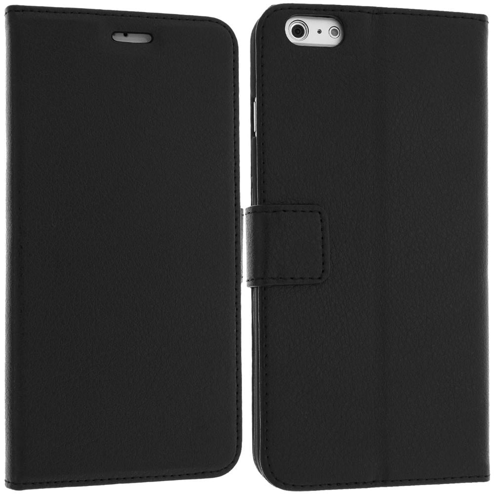 Custodia Portafoglio Stand Case Per Apple Iphone 6 Plus E 6s Plus - Nera - Foto 2