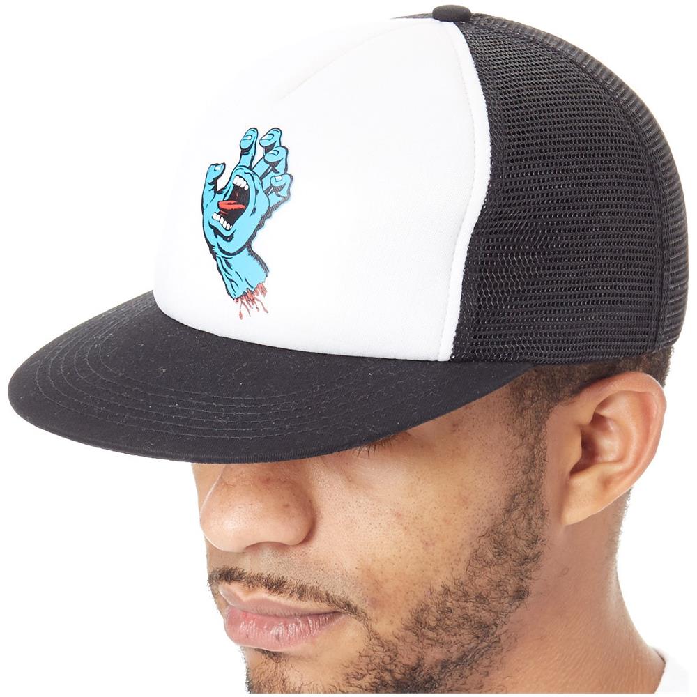 Cappellino Camionista Santa Cruz Classic Hand Mesh Bianco Nero (default, Bianco)  - Foto 1