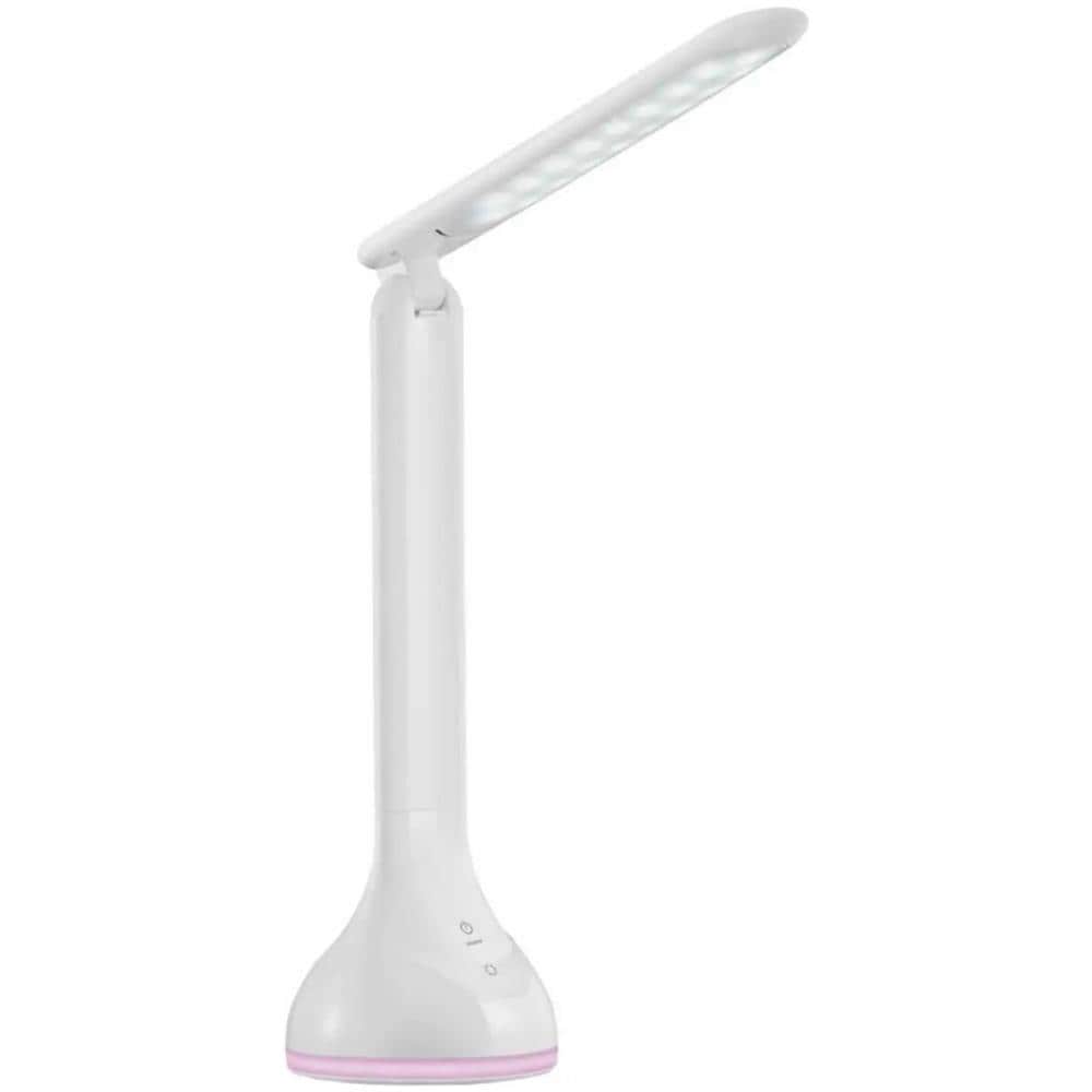 Lampada LED Ricaricabile con Base RGB Intensità Regolabile Bianco - Foto 1