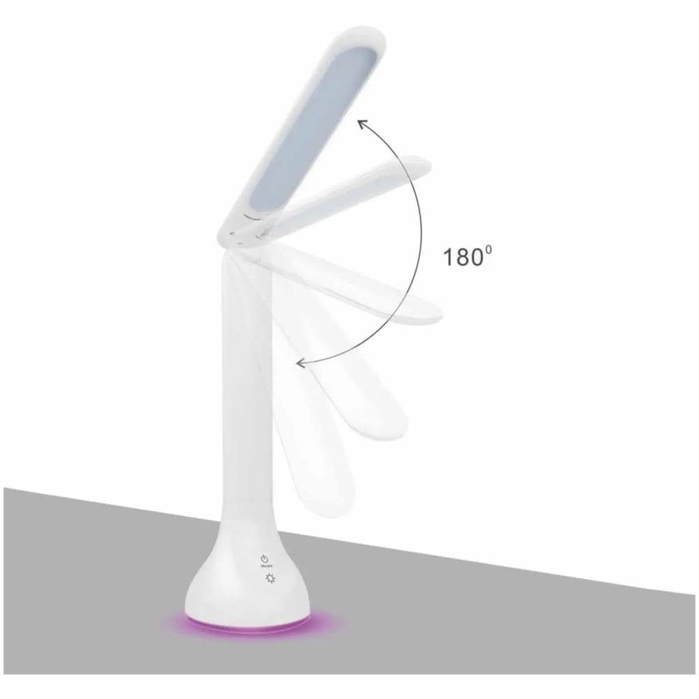 Lampada LED Ricaricabile con Base RGB Intensità Regolabile Bianco - Foto 3