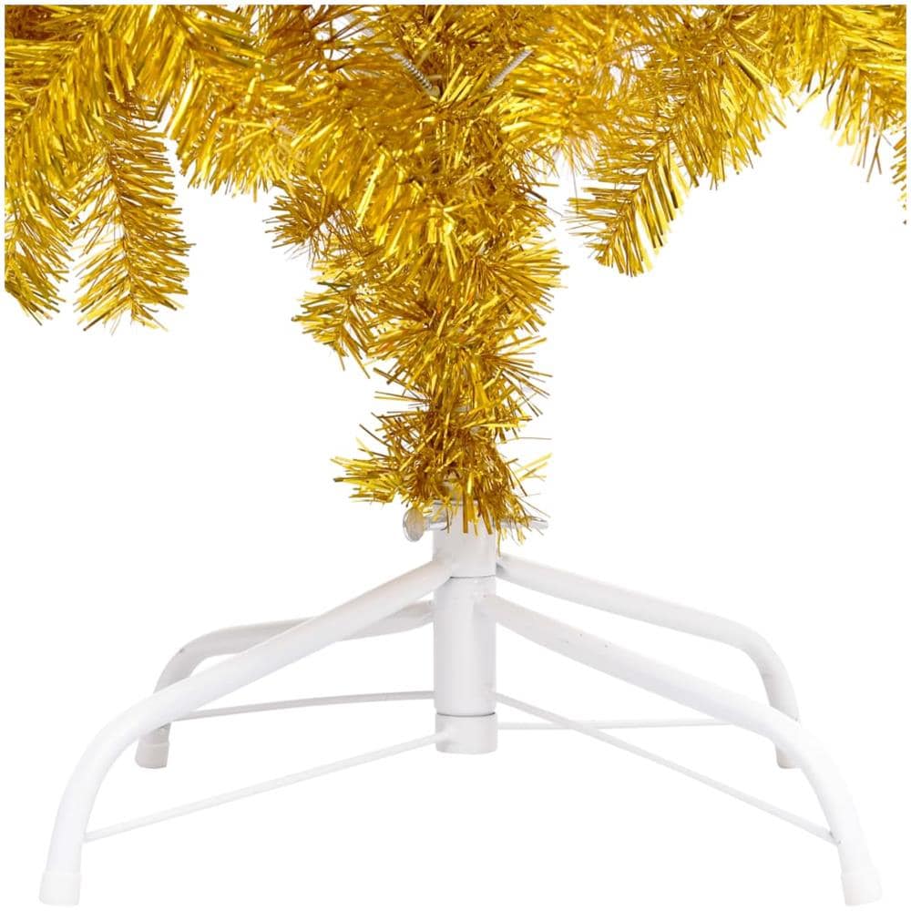 Set Albero Natale Artificiale con LED Palline Oro 150 cm PET - Foto 3