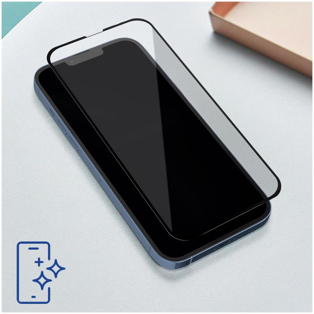 Pellicola Iphone 13 Pro Max 7h Smussata Flexible Glass Max Nera - Foto 5