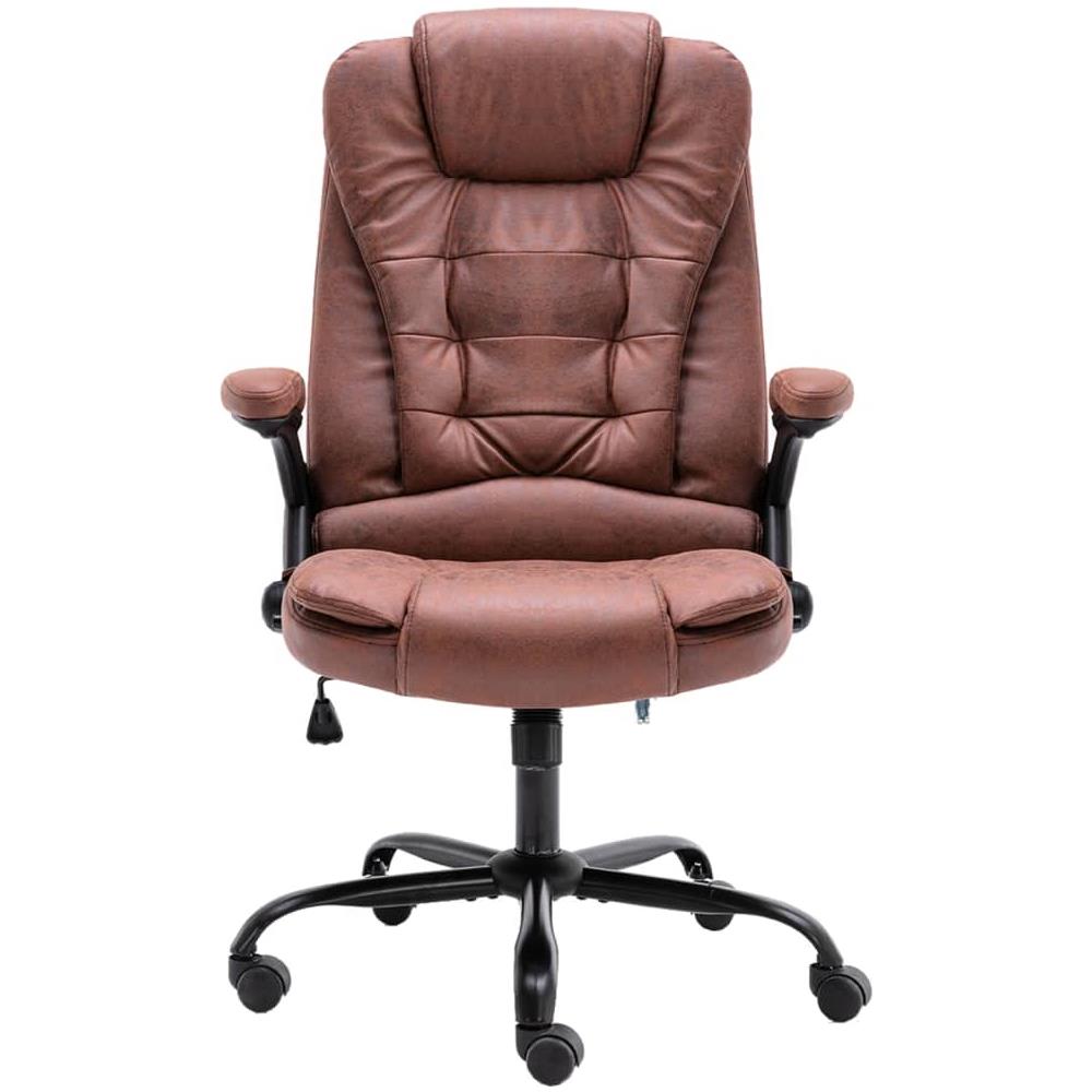 Sedia Da Ufficio Marrone Chiaro In Vera Pelle - Foto 2