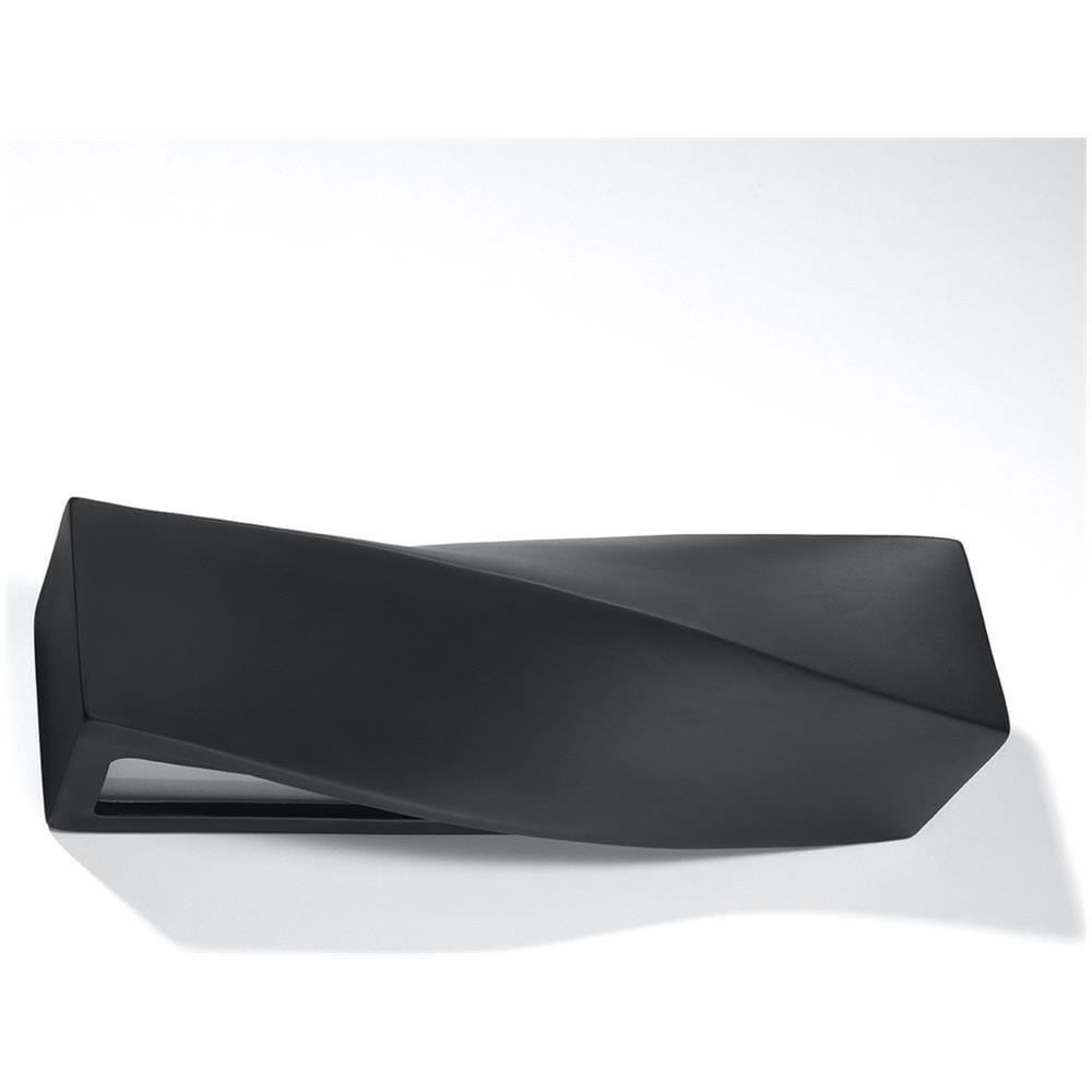 Applique Da Parete Sigma Nero 110x110x420 Mm Ceramica - Foto 2