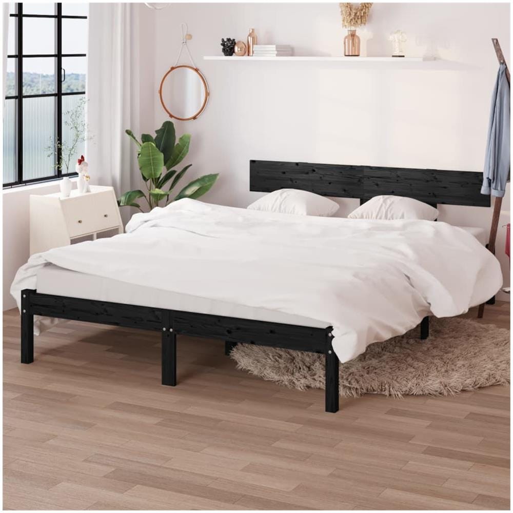 Giroletto Nero Massello Pino 150x200cm King Size - Foto 1