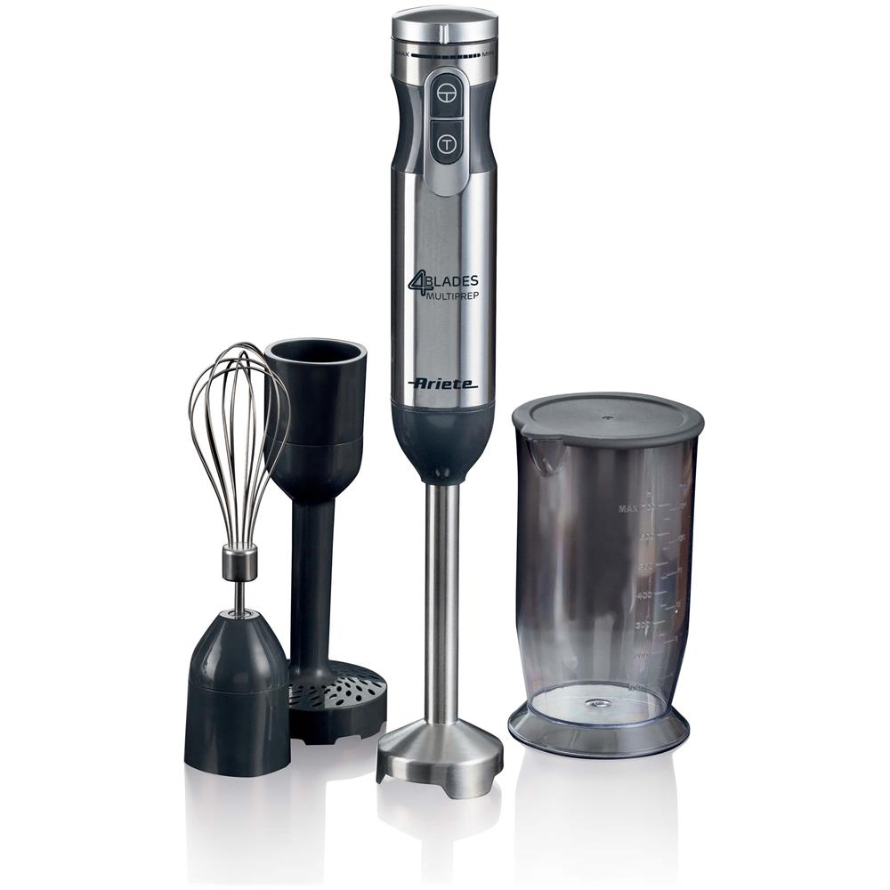 Frullatore ad Immersione 0898/11 4 Blades Multiprep 7in1 con Potenza 1000 W Colore Nero/Acciaio Inossidabile - Foto 2