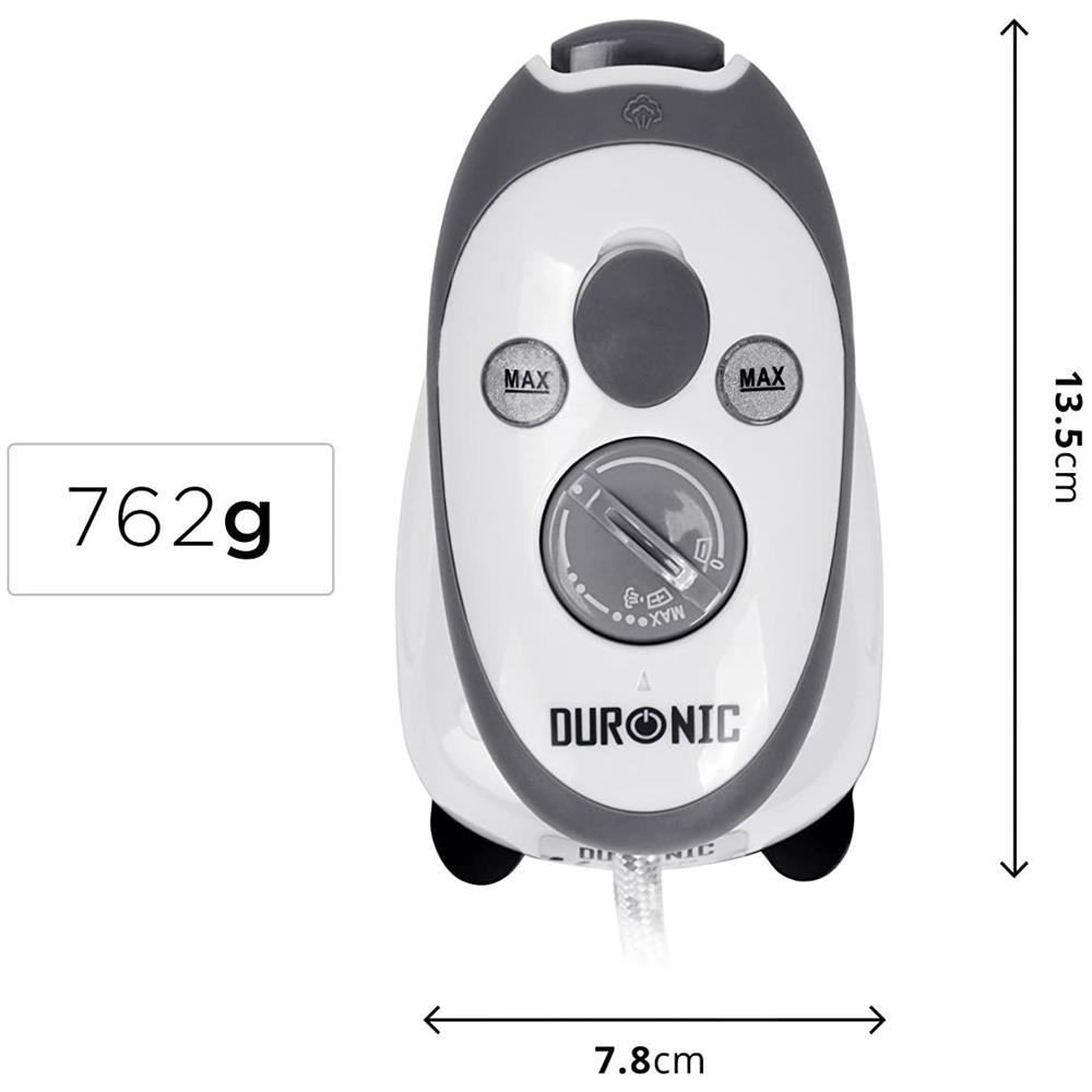Si2 Mini Ferro Da Stiro - Ferro Da Viaggio A Vapore 375 W - Serbatoio 50 Ml - Steamer Portatile Con Spazzola E Borsello Da Viaggio Inclusi - Ferro A Vapore Per Lavori Di Cucito, Quilting - Foto 2