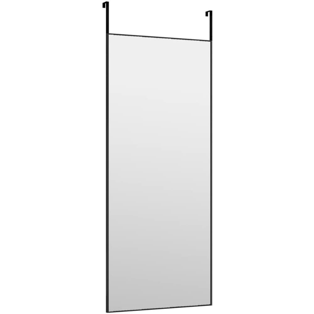 Specchio Da Porta Nero 40x100 Cm In Vetro E Alluminio - Foto 3
