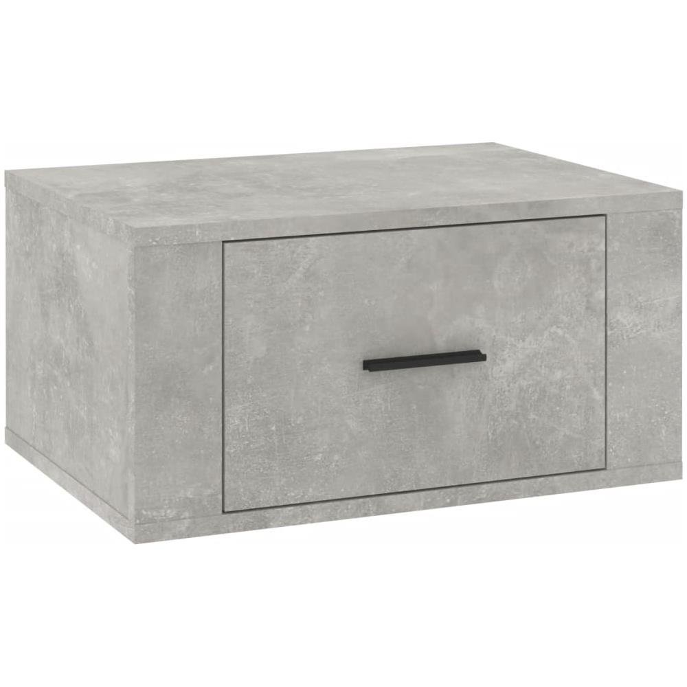 Comodino A Muro Grigio Cemento 50x36x25 Cm - Foto 2