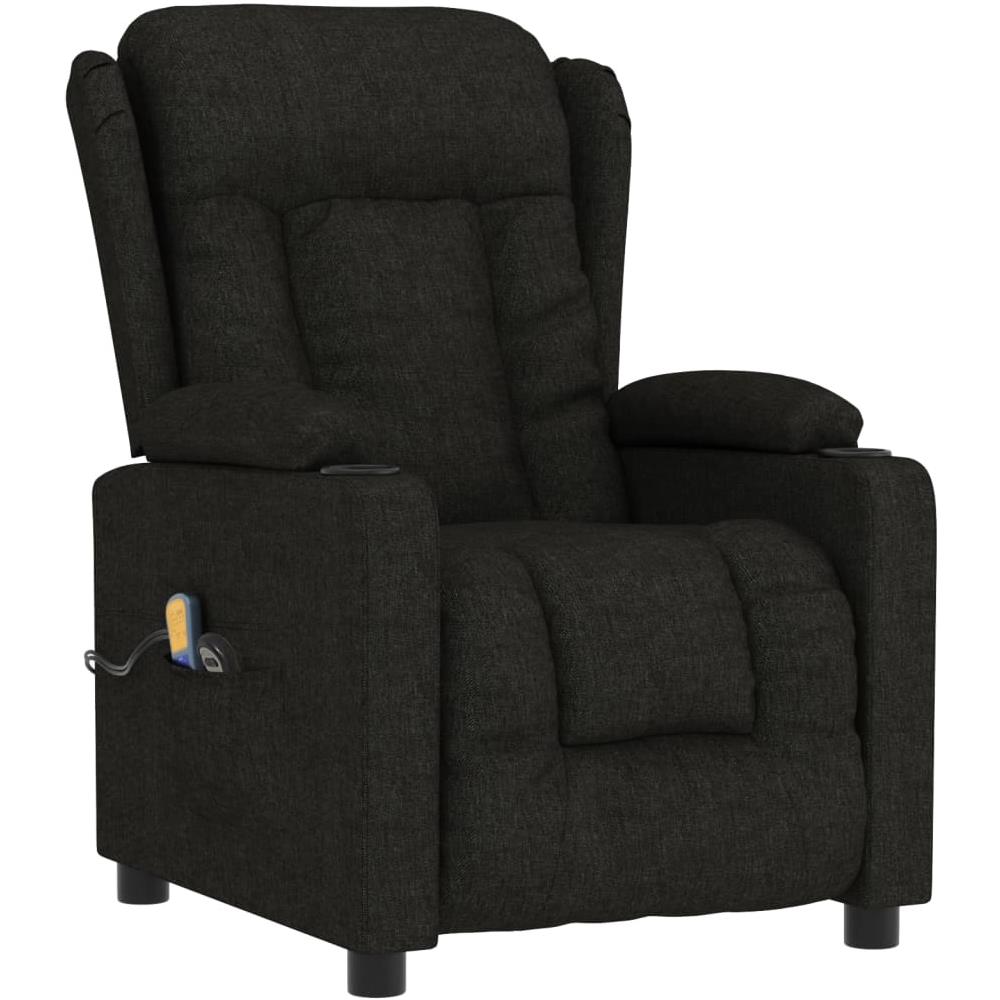 Poltrona Massaggiante Elettrica Nera in Tessuto - Foto 2