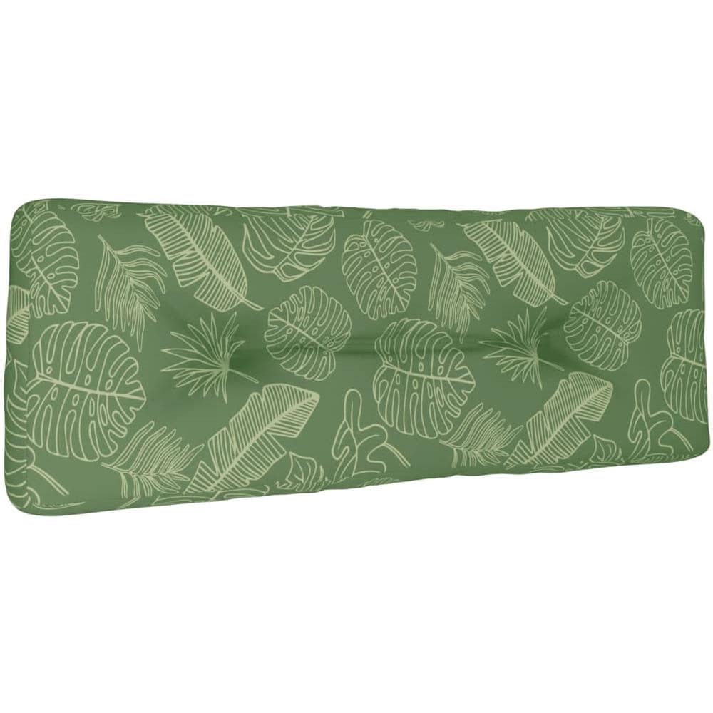 Cuscino Divano Pallet Motivo A Foglie 120x40x12 Cm Tessuto - Foto 2