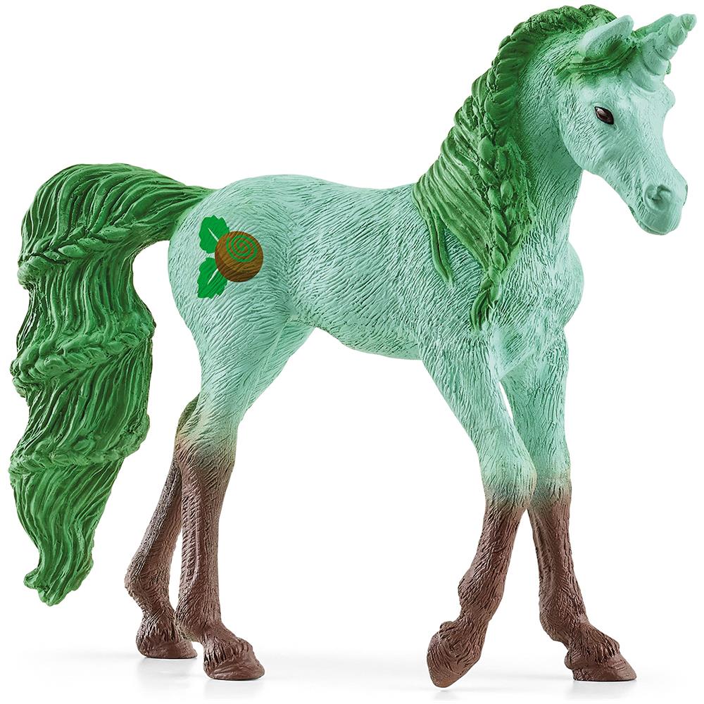 Bayala, Figura Di Unicorno Da Collezione Per Ragazze E Ragazzi, Statuetta Di Unicorno Al Cioccolato E Menta (serie Dessert), Dai 5 Anni - Foto 1