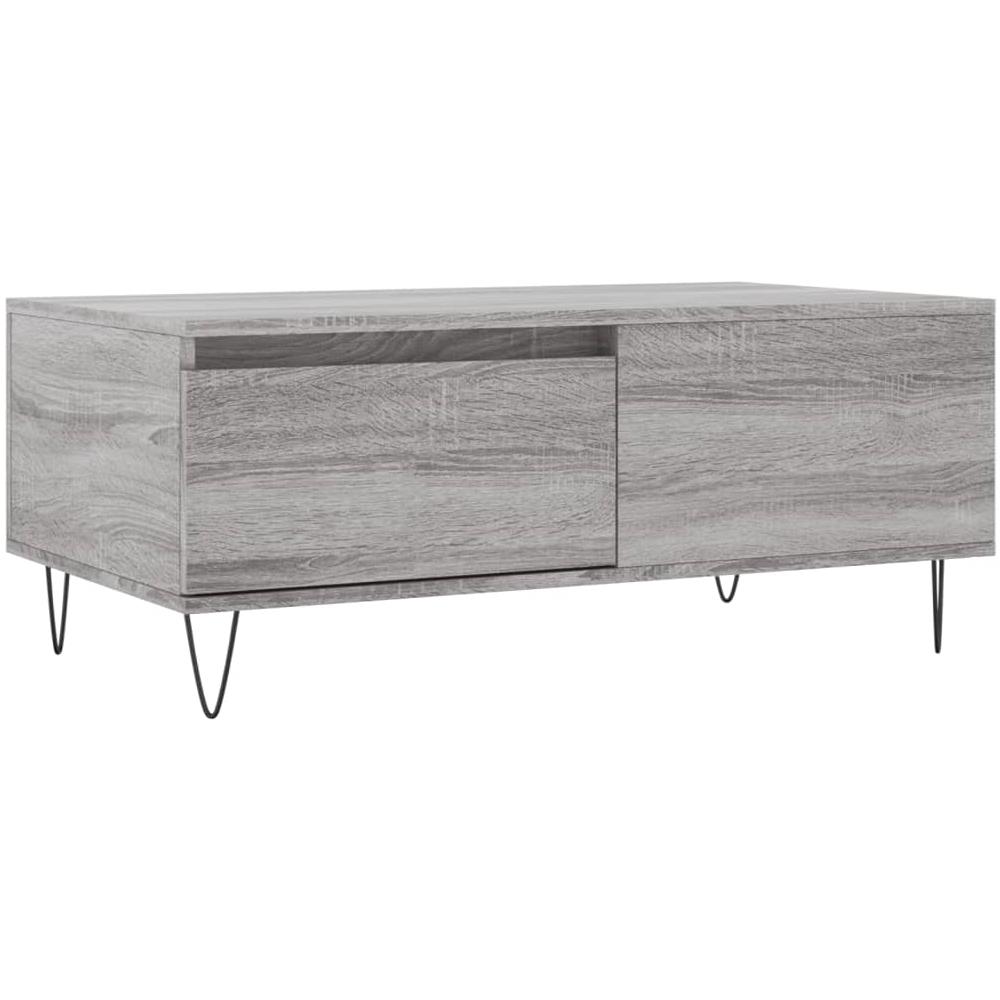 Tavolino Salotto Grigio Sonoma 90x50x36,5 Cm Legno Multistrato - Foto 2