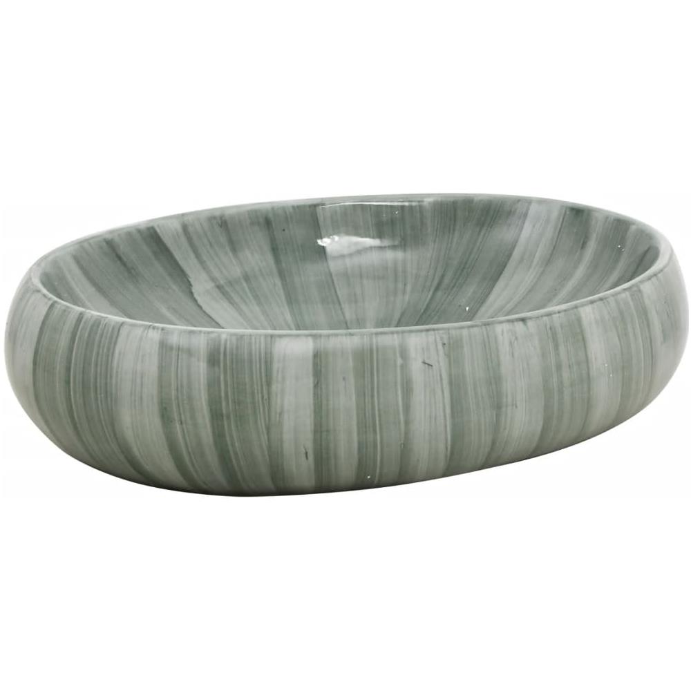 Lavabo Da Appoggio Verde Ovale 59x40x15 Cm Ceramica - Foto 2