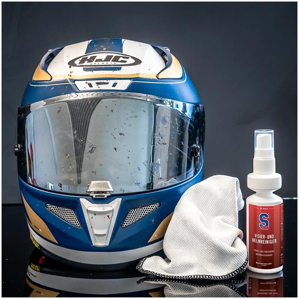 S100 Detergente Per Visiera E Casco Con Panno In Microfibra - 100 Ml - Foto 2