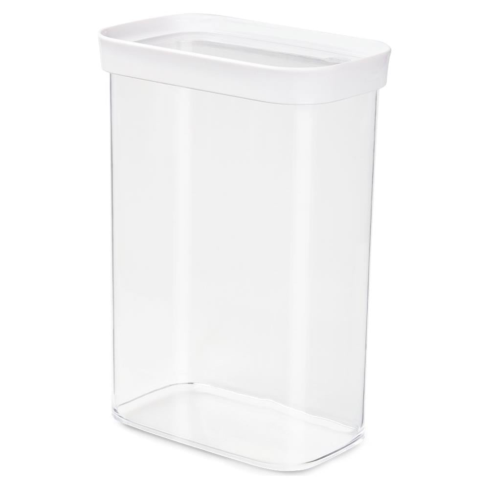 Optima Rettangolare Contenitore 2,2 L Trasparente, Bianco 1 pz - Foto 1