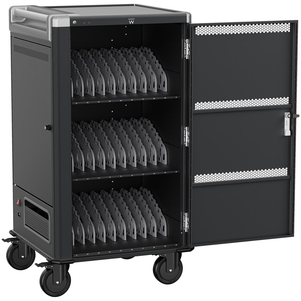 EW1700 portable device management cart& cabinet Carrello per la gestione dei dispositivi portatili Nero, Grigio - Foto 1