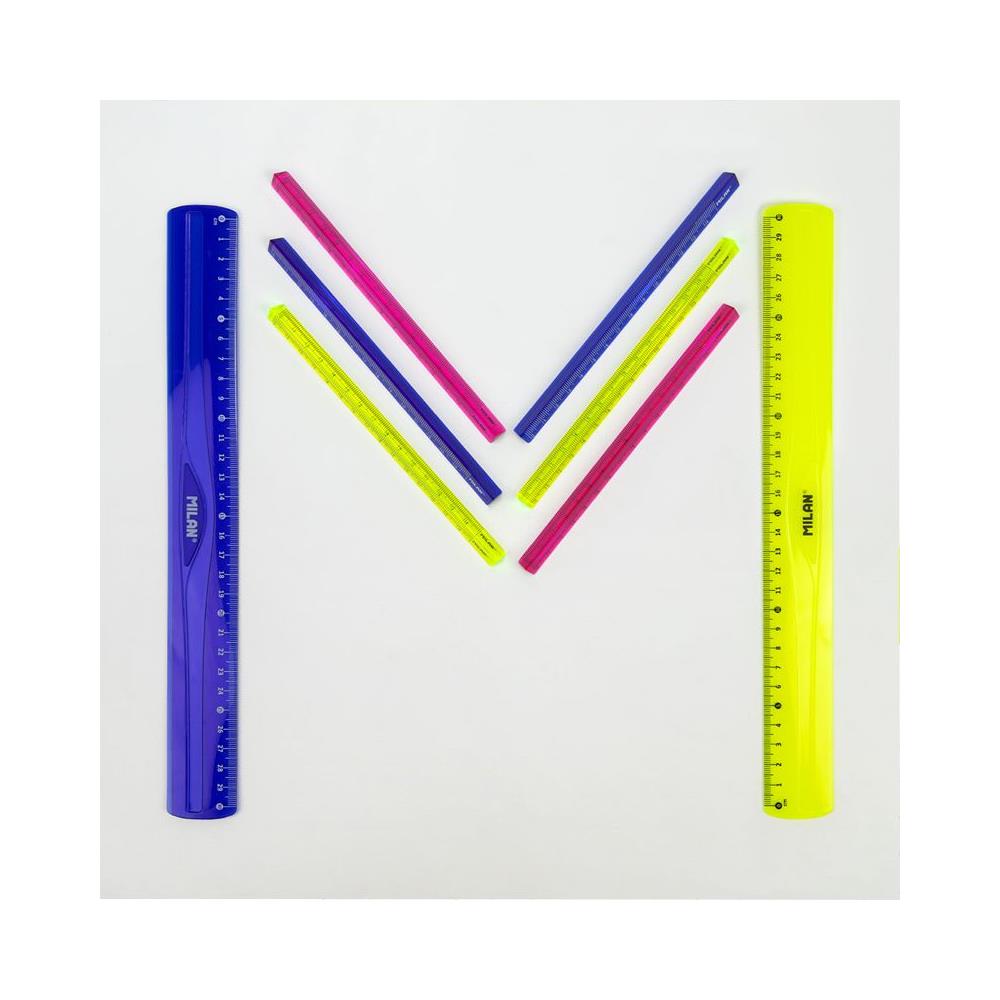 351260C righello Righello a scala 150 mm Plastica Blu, Rosa, Giallo 60 pz - Foto 5