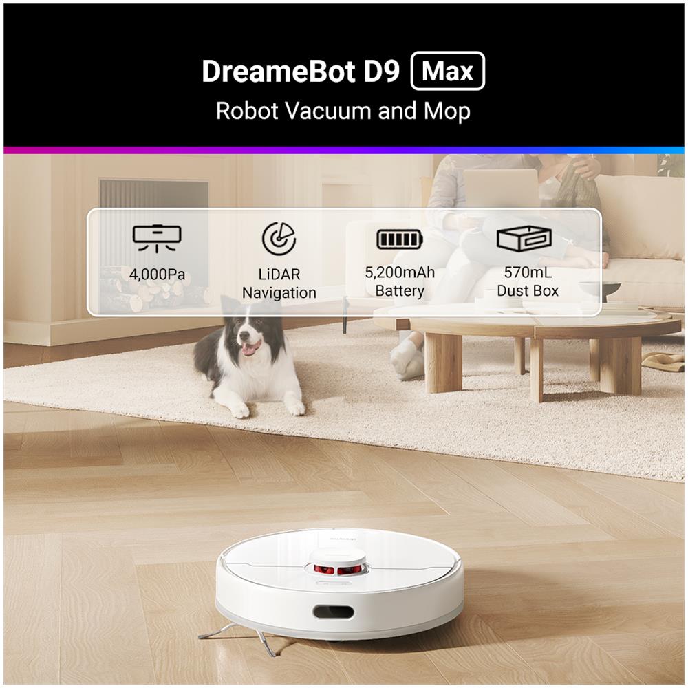 D9 Max aspirapolvere robot 0,57 L Senza sacchetto Bianco - Foto 2