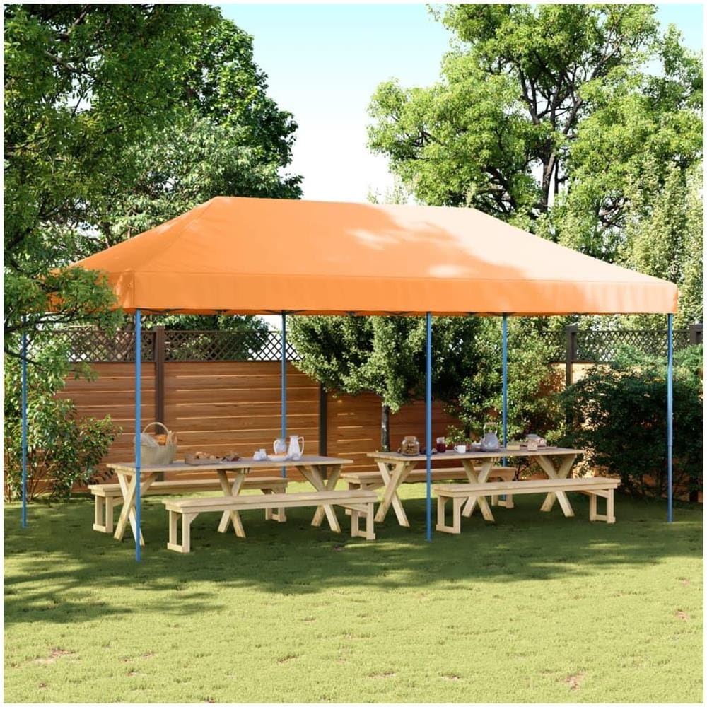 Tenda da Festa Pieghevole Pop-Up Arancione 580x292x315 cm - Foto 2