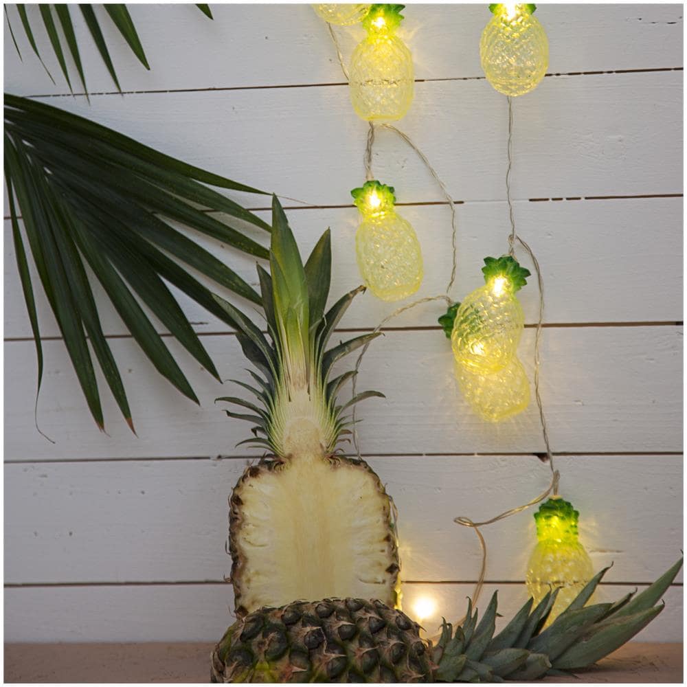Luci a LED per interni a forma di ananas, gialle - Foto 1