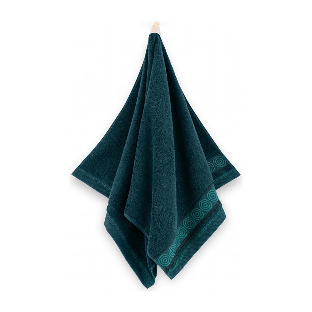 Asciugamano RONDO2 - 70x140 cm - Verde scuro - Di lusso - 100% cotone egiziano - Elevata assorbenza - Foto 2