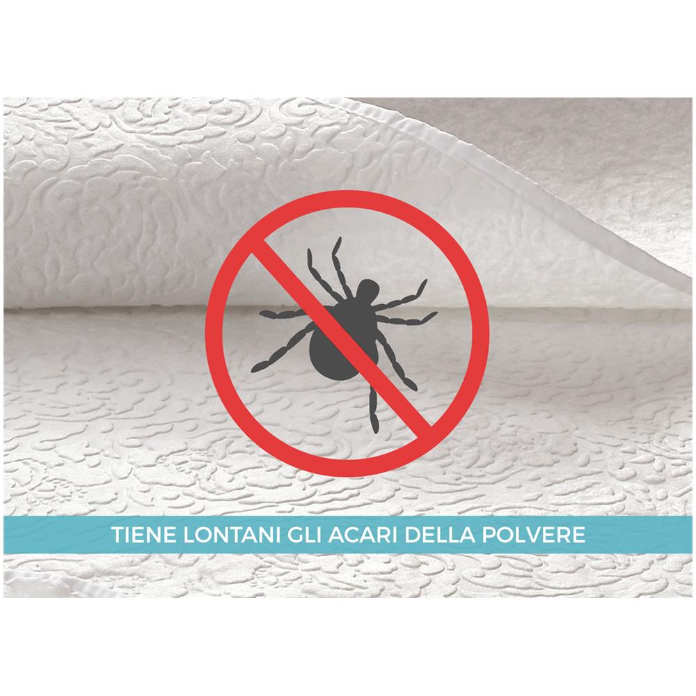 Coprirete Alba Protezione Rete Letto In 100% Poliestere Made Italy 1 Piazza E Mezza Coprirete Alba - Foto 13