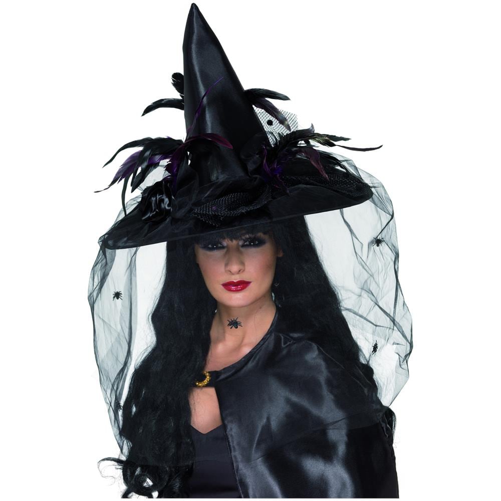 Cappello Da Strega Adulti Deluxe Halloween Taglia Unica - Foto 1