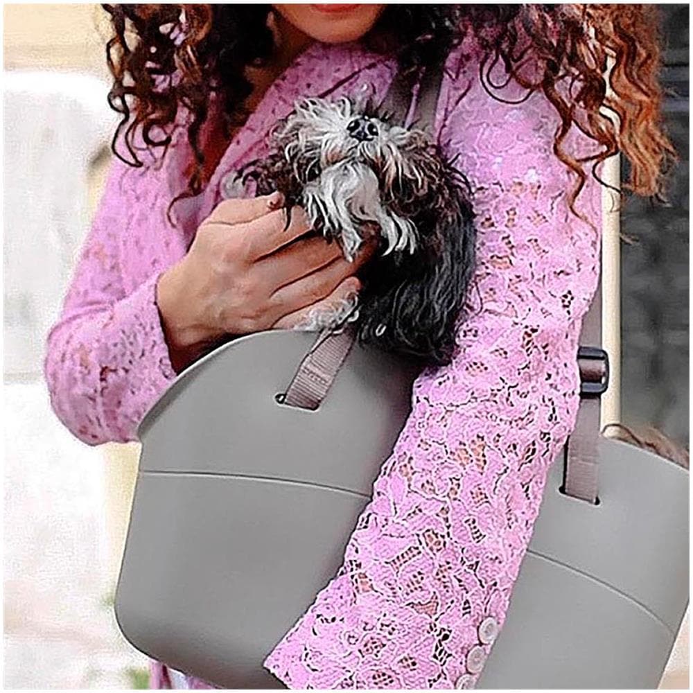 Borsa With Me Small Colore Grigia 14x35xh22 Cm - Foto 7