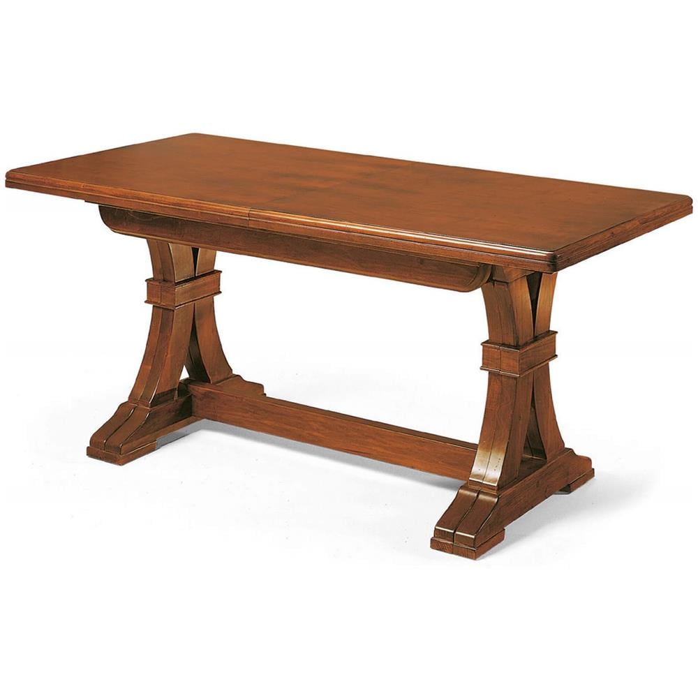Dustin - Tavolo Da Pranzo Allungabile In Legno Massello 85 X 160/205/250/295/340 - Foto 2