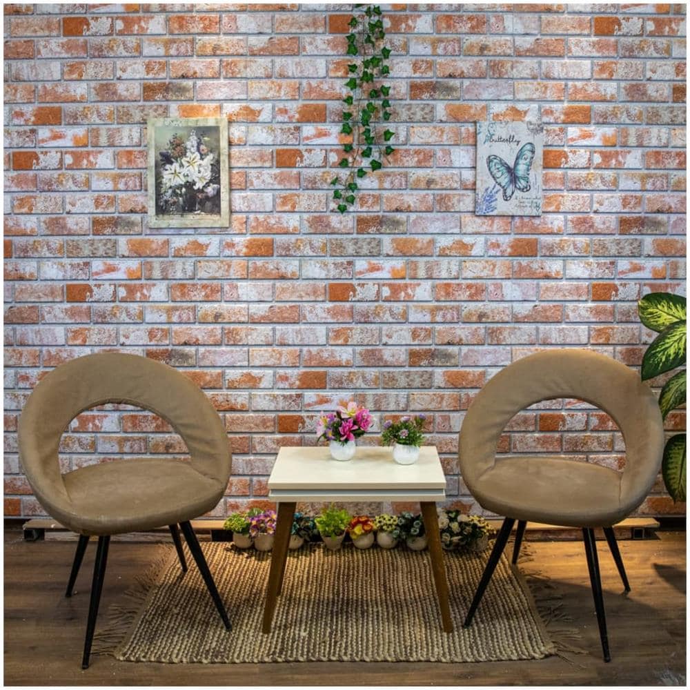 Pannelli Murali 3d Con Design A Mattoni Rossi 10 Pz Eps - Foto 1