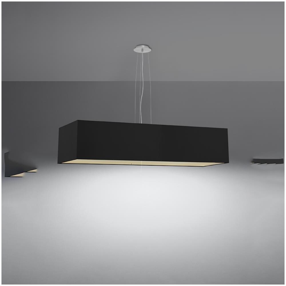 Lampada A Sospensione Santa Sollux Nero 1200x250x1100 Mm Vetro - Foto 11