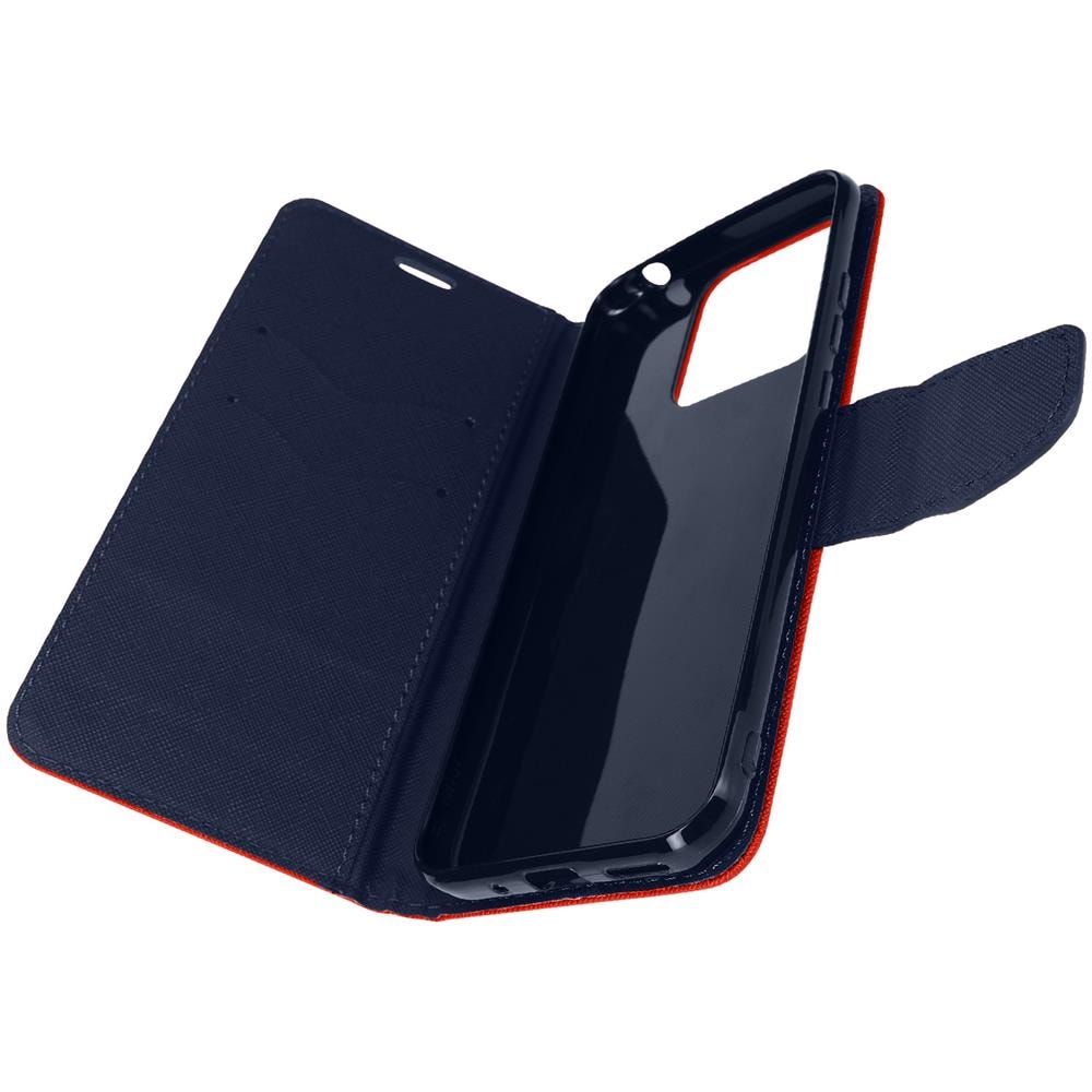 Custodia Portafoglio Xiaomi Redmi 10a Funzione Supporto Rossa / Blu - Foto 1