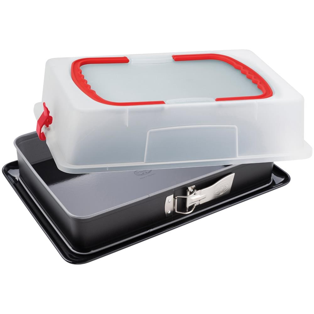 Lasagnera Rettangolare Apribile Con Coperchio Dr Oetker Cameo, 44x30 Cm Nero - Foto 1