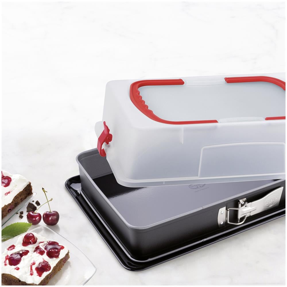 Lasagnera Rettangolare Apribile Con Coperchio Dr Oetker Cameo, 44x30 Cm Nero - Foto 2