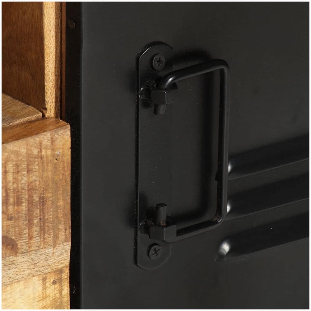 Mobile Porta Tv 120x30x40 Cm In Legno Massello Di Mango - Foto 2