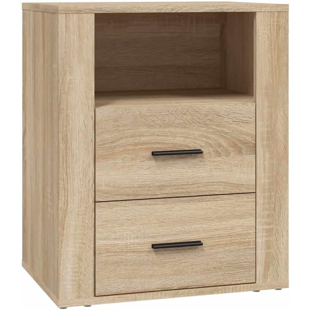 Comodino Rovere Sonoma 50x36x60 Cm In Legno Multistrato - Foto 2