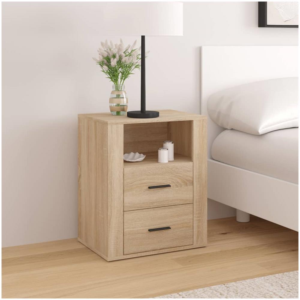 Comodino Rovere Sonoma 50x36x60 Cm In Legno Multistrato - Foto 1
