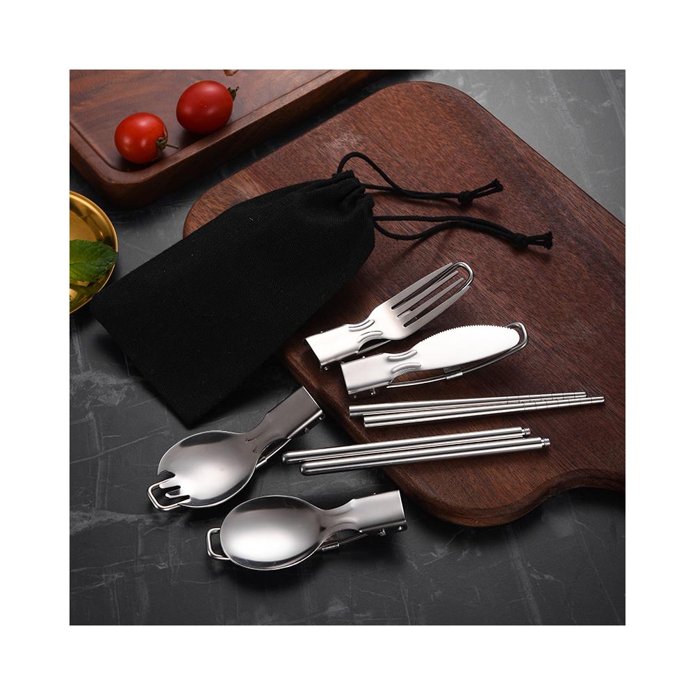 Set Posate Pieghevoli 5 Pezzi Silver - Foto 2