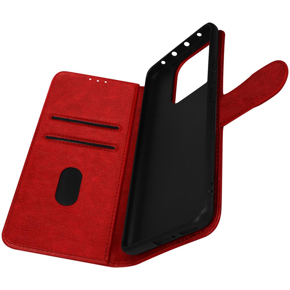 Custodia Per Xiaomi 13 Pro, Portacarte E Funzione Supporto Rossa - Foto 5