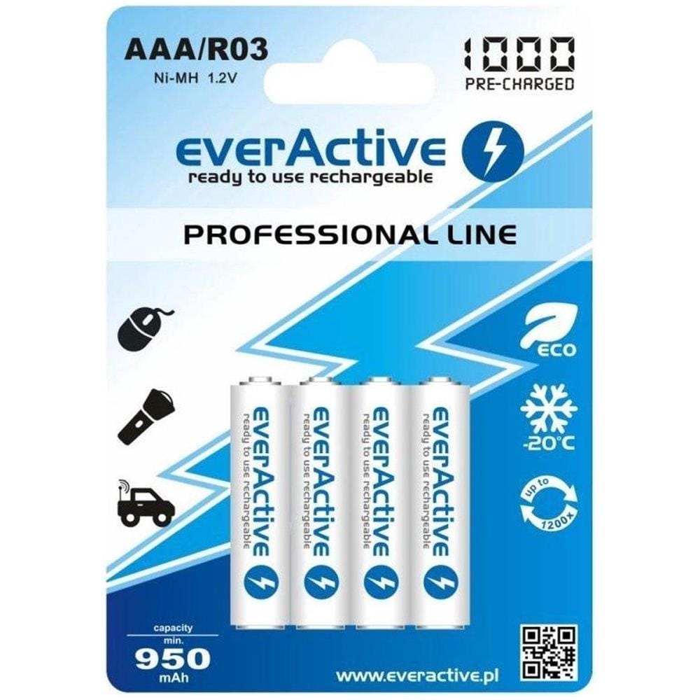 Batterie Ricaricabili Ni-mh R03 Aaa 1050 Mah Linea Professionale - Foto 1
