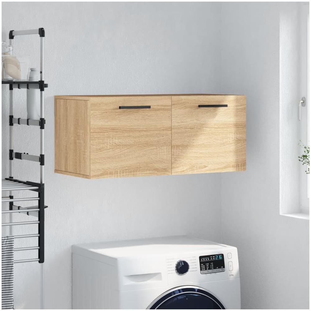 Mobile A Parete Rovere Sonoma 80x36,5x35 Cm Legno Multistrato - Foto 1