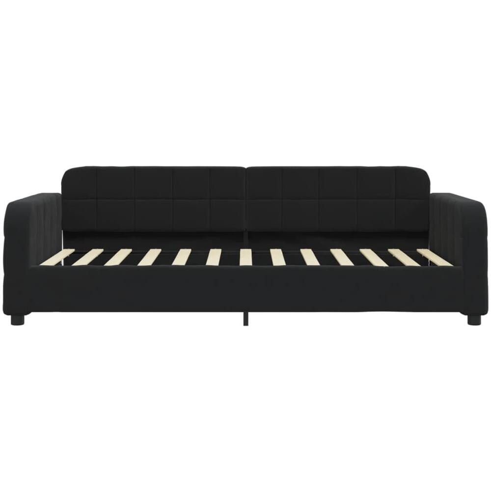 Letto Da Giorno Nero 80x200 Cm In Velluto - Foto 2
