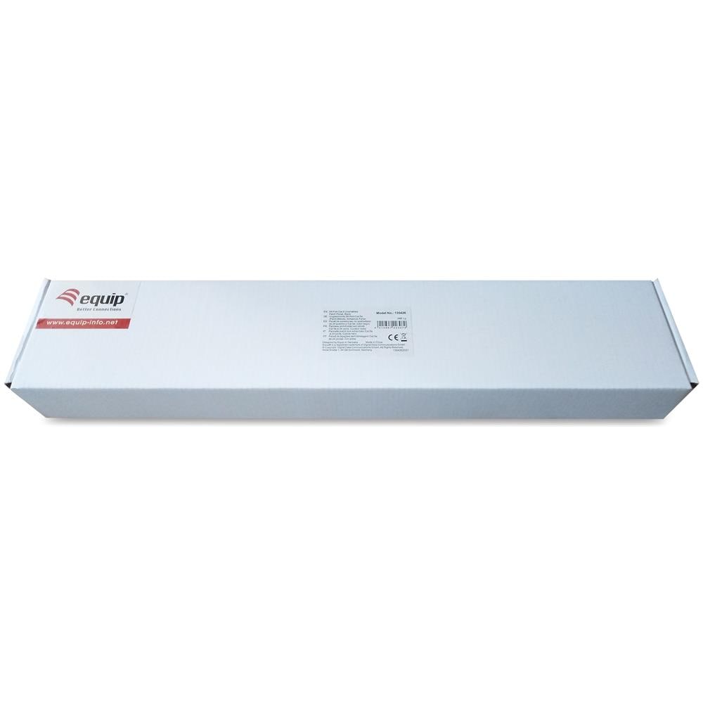 Equip 135426, Cat6, 22/26, Nero, ABS sintetico, Acciaio, Montaggio a rack, 1U - Foto 3