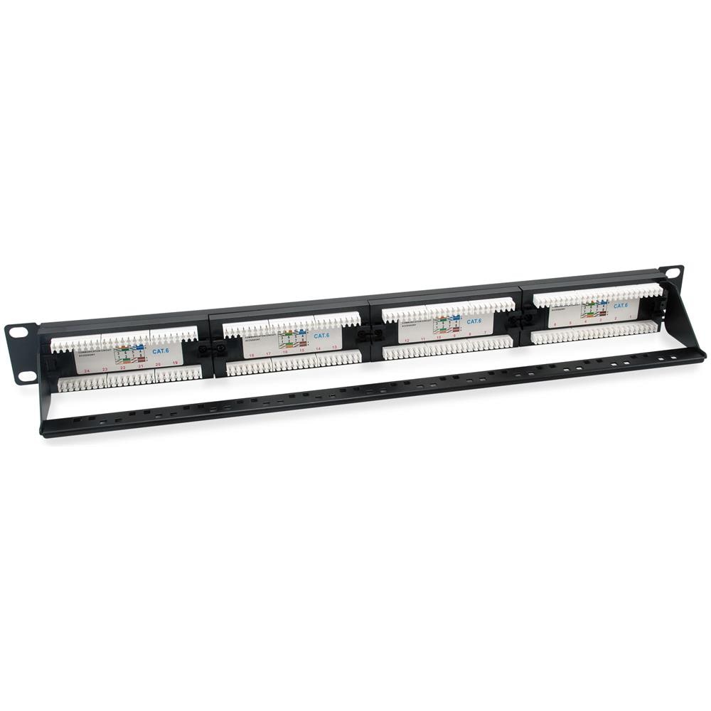 Equip 135426, Cat6, 22/26, Nero, ABS sintetico, Acciaio, Montaggio a rack, 1U - Foto 2