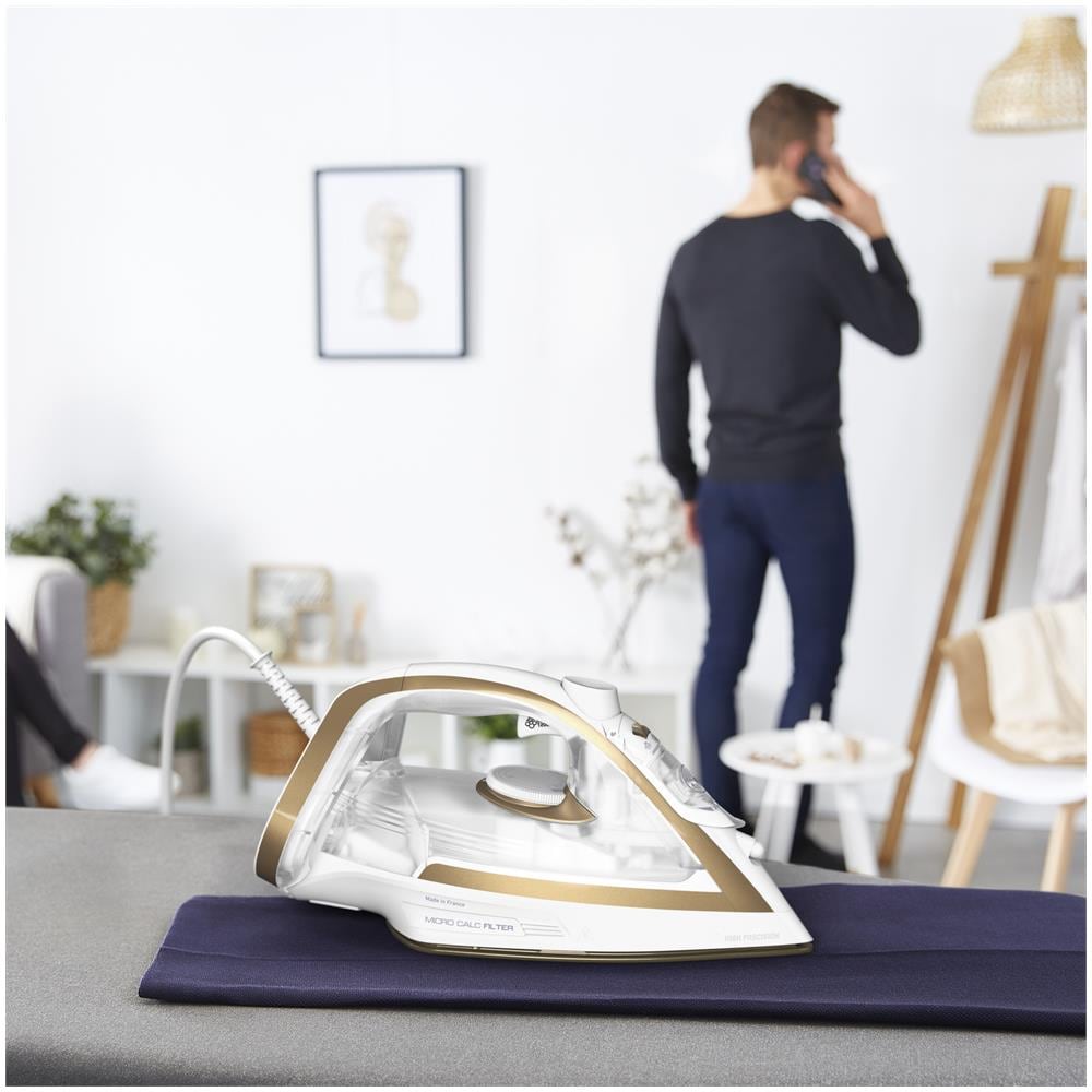Puregliss FV8042 Ferro da stiro a secco e a vapore Durilium AirGlide Autoclean soleplate 3000 W Bronzo, Bianco - Foto 2