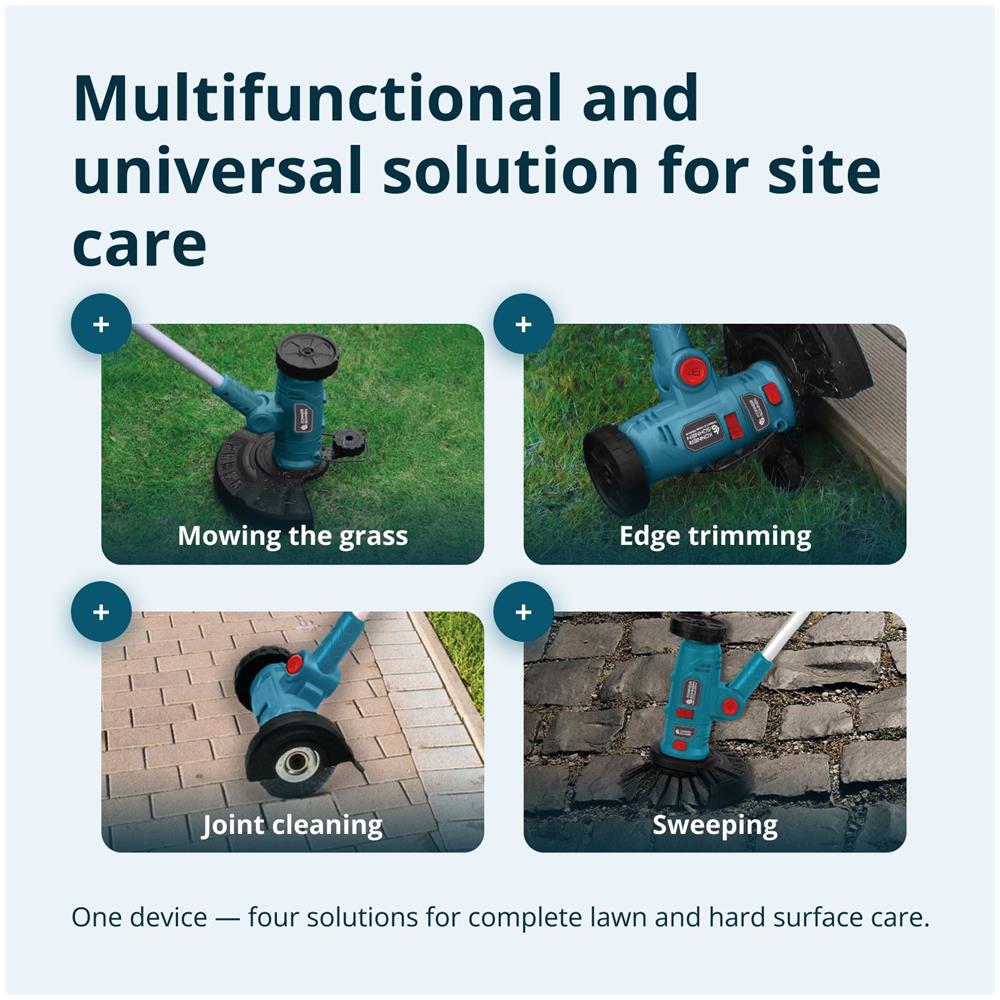 Tagliabordi Multifunzione Senza Fili Ks Mft-20v Tensione Nominale, V 20 Capacità Della Batteria Consigliata 2 Ah, 4 Ah - Foto 2