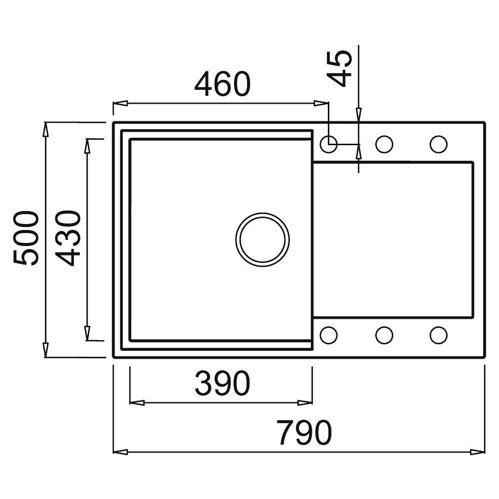 LAV. EASY 300 79x50 1VG ALUMINIUM 79 ALUMINIUM 79 - Foto 2