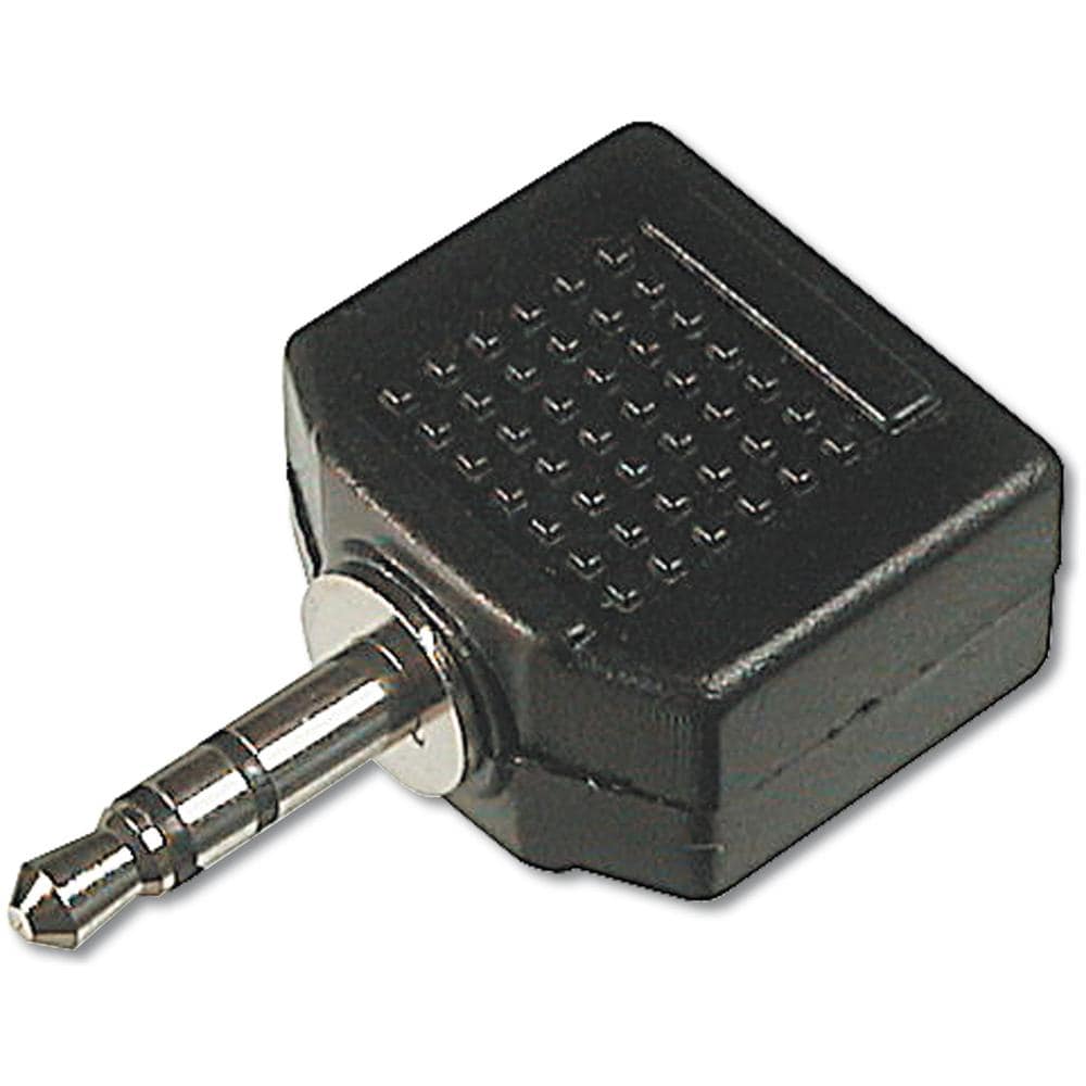 Adattatore Audio Da 3,5 Mm Maschio Stereo - 2 X 3.5 Mm Stereo Femmina (Ab-Av 105)  - Foto 1